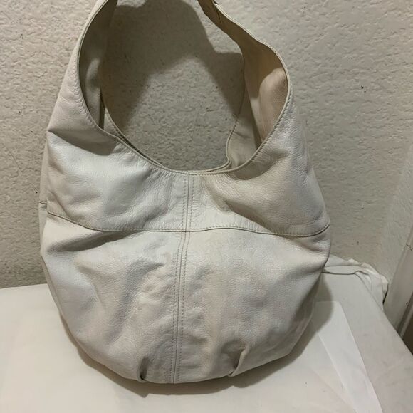 JIMMY CHOO HOBO SHOULDER BAG-LARGE-WHITE LEATHER BOTTOM JEWELED ACCENT UNIQUE - Picture 2 of 16